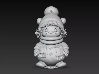 Christmas Creations - Snowman 3D print model