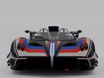 Pagani Zonda R Evo Barchetta 3D model