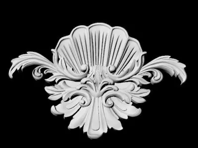 Central decor ornament for furniture 3D model 421