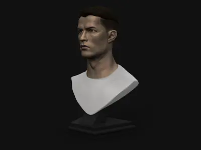 CR7 bust 3D print model