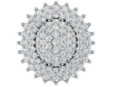 Oval Diamond Ring 4619 3D print model