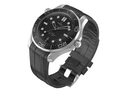 Omega Seamaster Diver Black 3D model