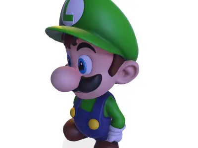 cute Luigi 3D model 3D print model