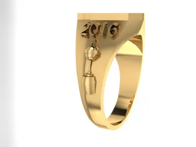 Anillo Nacional Free 3D print model