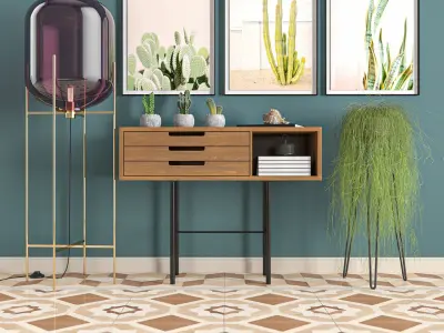 Modern Console Decoration 3D model