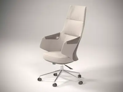 LUXURY LEATHER OFFICE CHAIR 3D model
