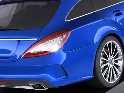 Mercedes-Benz CLS Shooting Brake 2015 VRAY 3D model