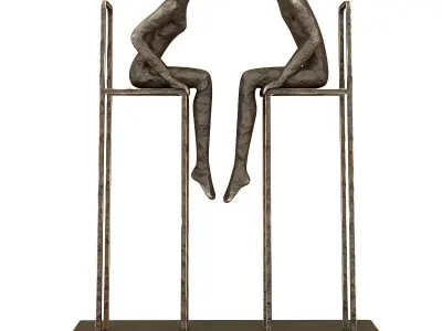 Sculpture abstruct 3d model Low-poly 3D model