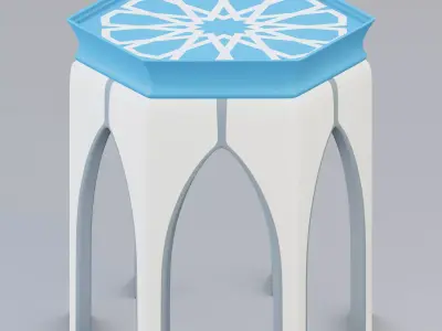 Moroccan stool 3D model