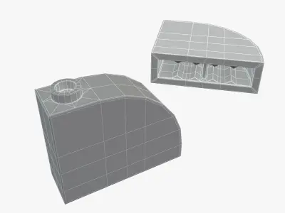 Lego Bricks 1x3 - 1x16 3D model