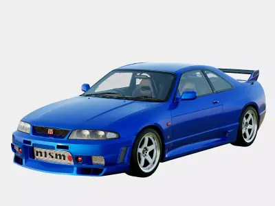 Nissan Skyline GT-R BCNR33 1995 Nismo 400R S Tune Aero Body Kit Low-poly 3D model