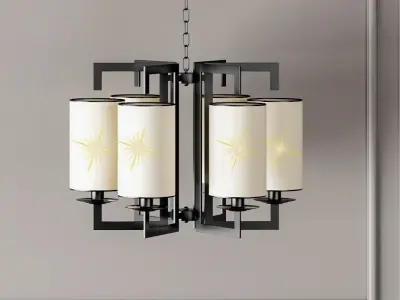 Chinese New chandelier 3D model