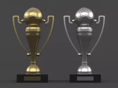 Trophy Cup 3D model 3