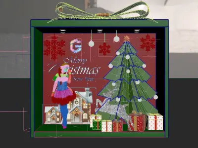 ChristmasBooth Concept Design 3D model