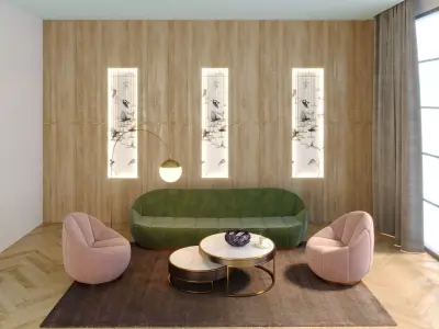 Livingroom Scene 3D model