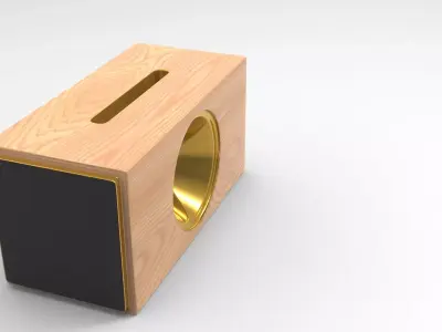 Tique Phone Holder Low-poly 3D model