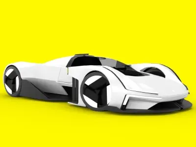 Polestar Synergy Concept  Low-poly 3D model