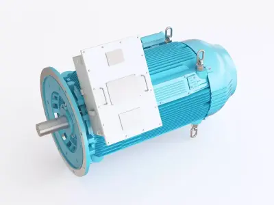 Electric motor 05 3D model