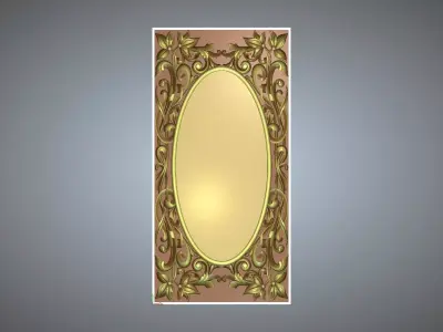 PICTURE PHOTO mirror FRAME DIGITAL FILE FRAME 3D MODEL FOR CNC  3D model