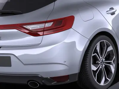 Renault Megane 2016 VRAY 3D model