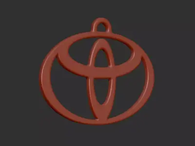 Toyota keychain 02 3D print model