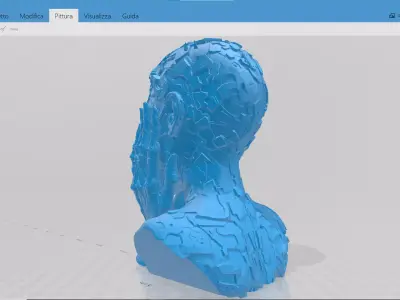 Cyberpunk Head STL 3D print model