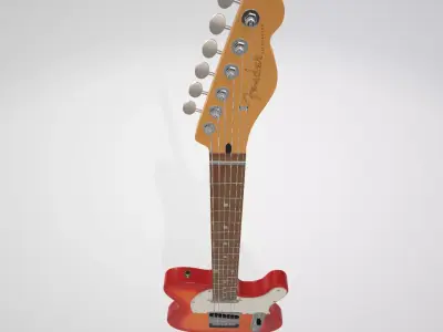 ELECTRIC GUITAR Low-poly 3D model
