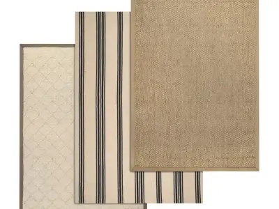 Rug Set 1594 3D model
