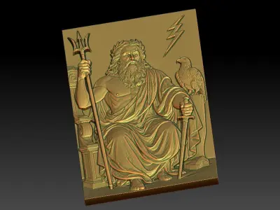 1 Zeus CNC Relief Model 3D print model