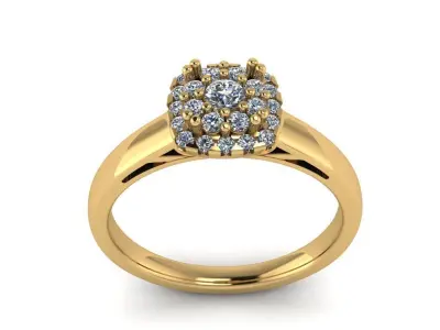 Jewelry Diamond Ring  Free 3D print model