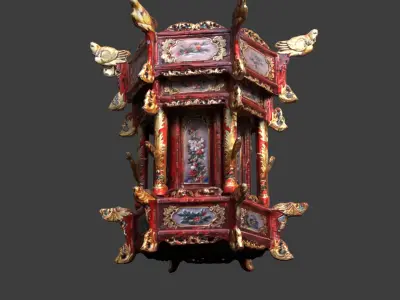 Chinese palace lantern   Low-poly 3D model purchase