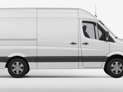 Mercedes Benz Sprinter Van L2H2 2018 3D model