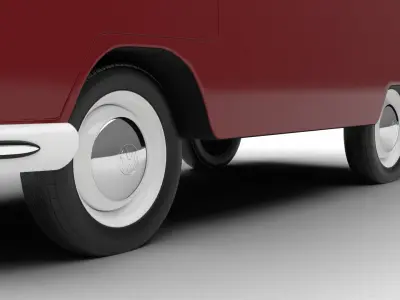 Volkswagen T1 Combi 1950 3d model 3D model