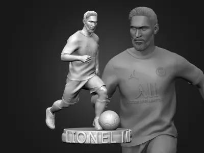 Messi 3D Printable 3S Free 3D print model