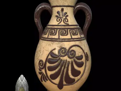 Ancient Greek Styled Vase 3d download 3D print model