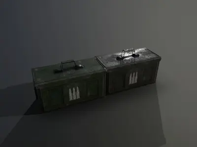 Ammo Box Free low-poly 3D model