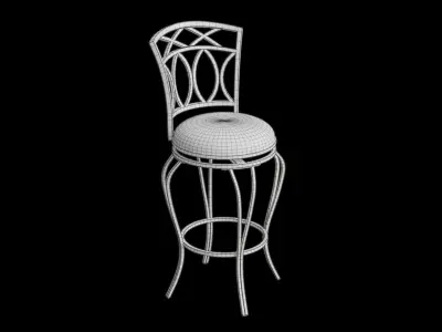 Risch 44 Bar Stool Low-poly 3D model