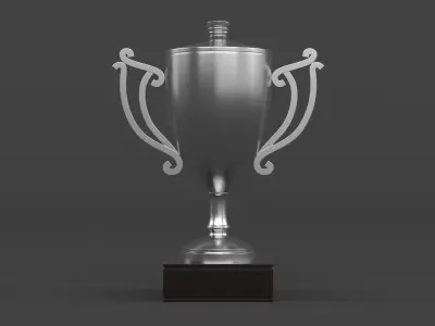 Trophy Cups 3D model 11
