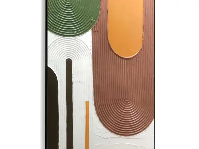 Plaster Two Photo Frame 454 Low-poly 3D model