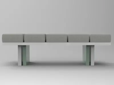 Venus Pouf Low-poly 3D model