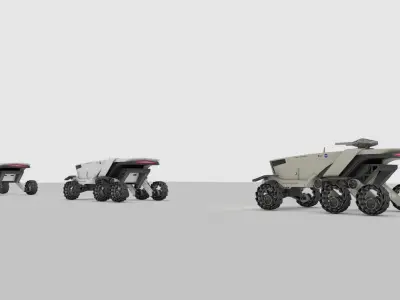 All Terrain Space Rover 3D model
