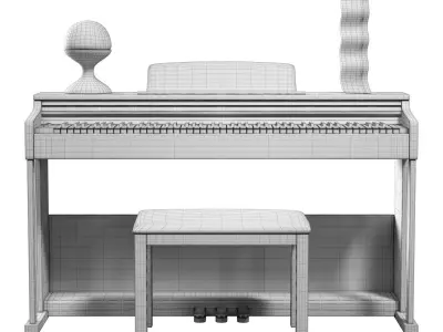 Piano Donner DDP-100 Low-poly 3D model