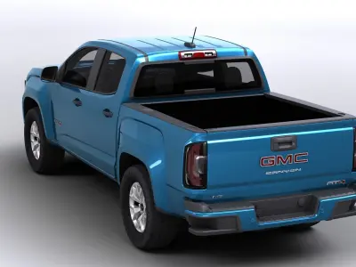 GMC Canyon Small Pick Truck AT4 2022 Low-poly 3D model