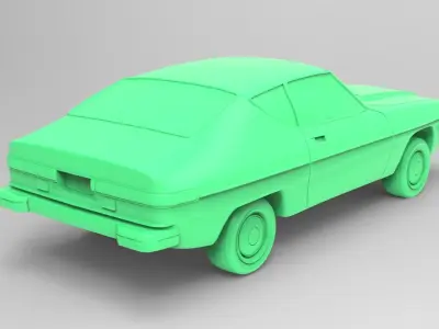 Datsun 200SX for 3D Print Model and High poly 3D print model
