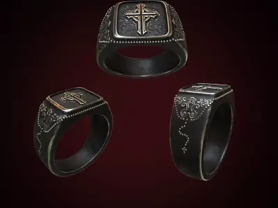 Cross Ring 3D print model
