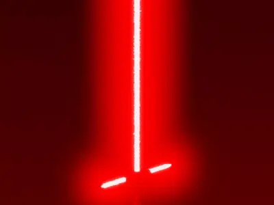 Kylo Ren Lightsaber Free 3D model
