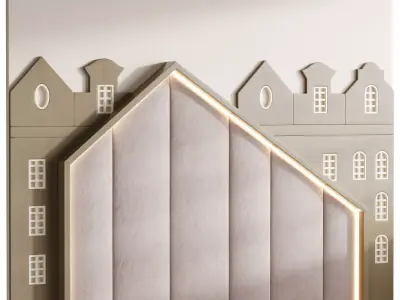 Kids Wall Panel 5 3D model