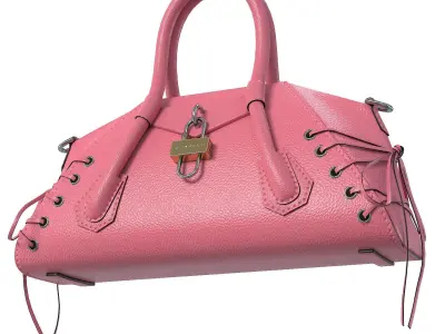 Givenchy Mini Antigona Bag Pink Low-poly 3D model