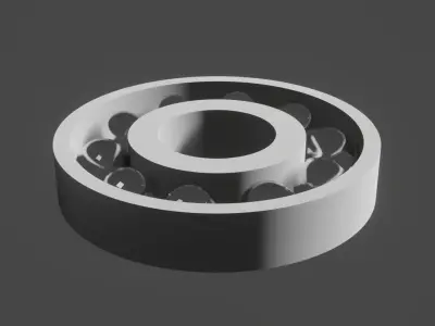 Proba ball bearing Low-poly 3D model