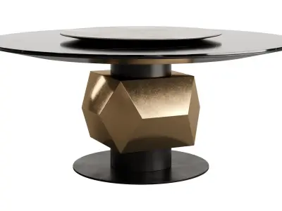 TL-2920 Round Dining Table by Tonino Lamborghini 3D model